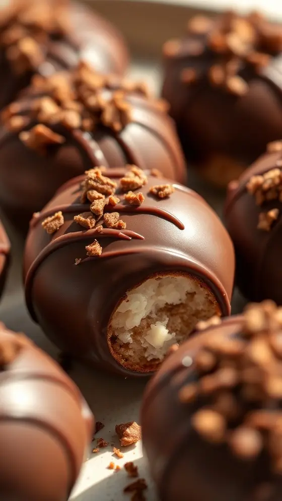 Chocolate-Dipped Samoa Bites