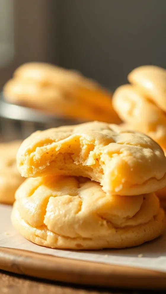 Soft Gooey Vanilla Cookies