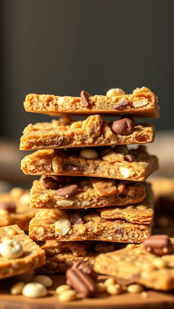 Sweet and Crunchy PB Cracker Bark