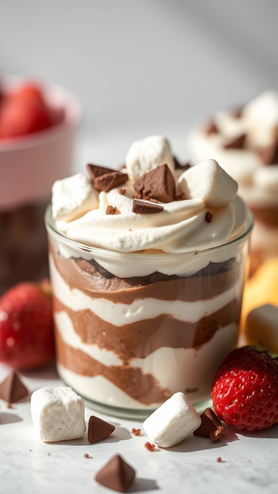 Chocolate Marshmallow Dip Delight