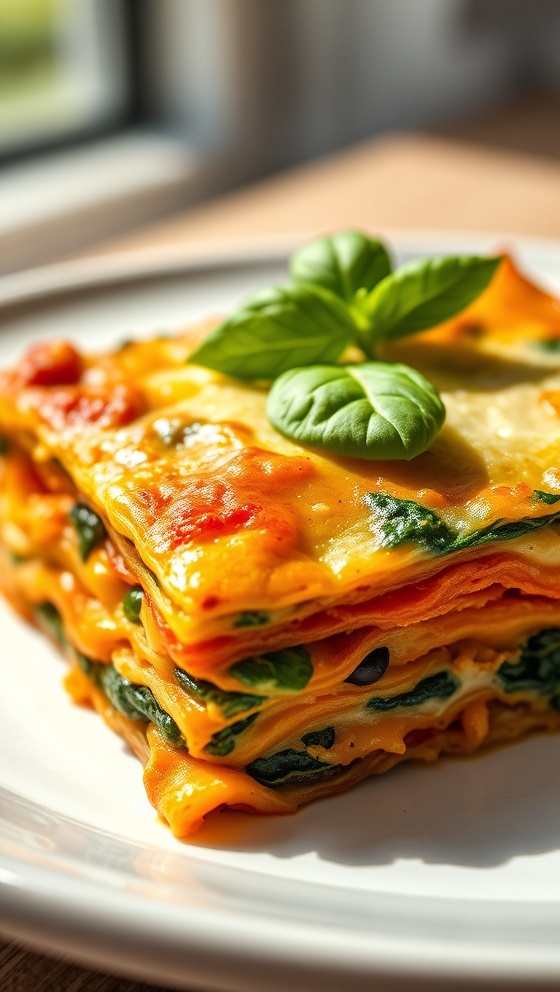Butternut Squash & Spinach Lasagna