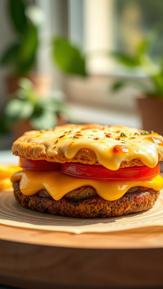 Cheesy Pizza Burger Pie