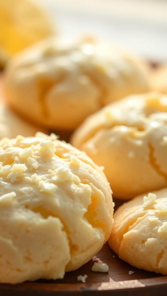 Coconut Cream Cheese Lemon Cookies
