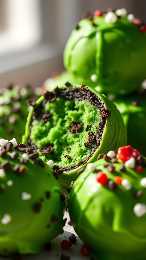 Grinch Oreo Balls