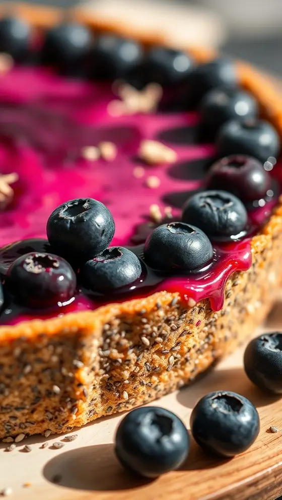 No-Bake Blueberry Chia Seed Pie