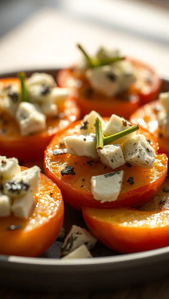 Roasted Apples with Blue Cheese & Honey