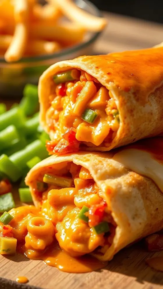 Smothered Baked Chicken Burritos