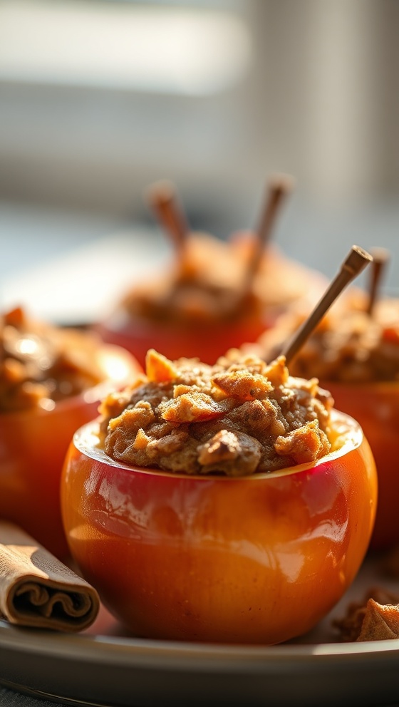 Warm Cinnamon Stuffed Apples