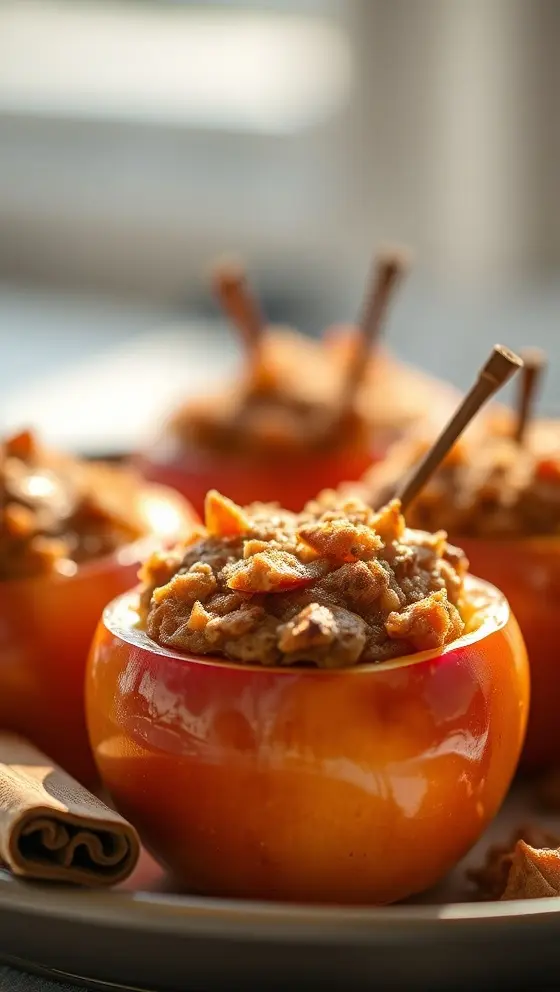 Warm Cinnamon Stuffed Apples
