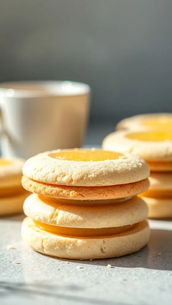 Lemon Sugar Cookies with Lemon Curd Filling